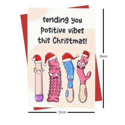 Sending Positive Vibes This Christmas Card