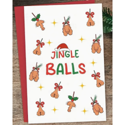 Jingle Balls Christmas Card