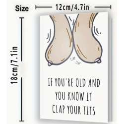Clap Your Tits Birthday Card