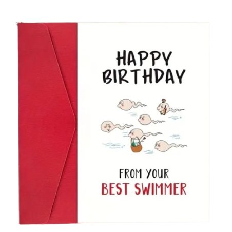 Happy Birthday From Your Best Swimmer Card