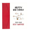 Happy Birthday From Your Best Swimmer Card