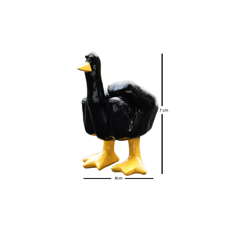 Small Middle Finger Duck Figurine