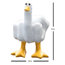Small Middle Finger Duck Figurine