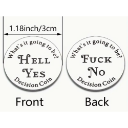 Rude Decision Coin ( 1pk )