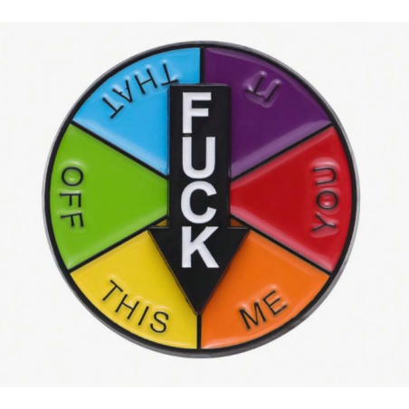 Spinning Fuck Mood Pin