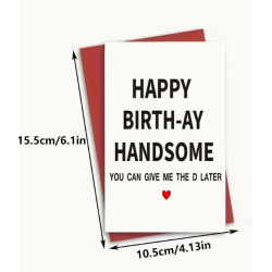 Happy Birth-ay Handsome Card