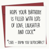 Hope Your Birthday Is Filled With Cock Card Hope Your Birthday Is Filled With Cock Card