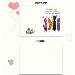 SENDING YOU POSITIVE VIBES ON YOUR BIRTHDAY CARD