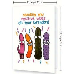 SENDING YOU POSITIVE VIBES ON YOUR BIRTHDAY CARD